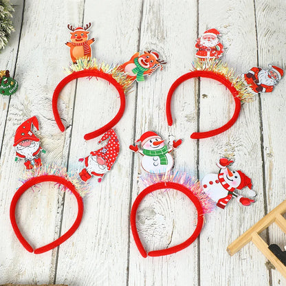 2 Pieces Christmas Headband Hair Accessories Party Christmas Costume Adult Children Christmas Headband Small Gift