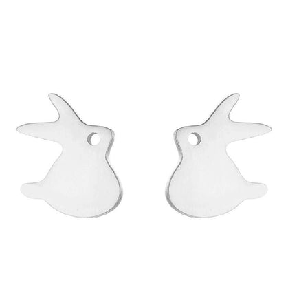 1 Pair Halloween Fashion Rabbit Bat Plating 304 Stainless Steel 18K Gold Plated Ear Studs