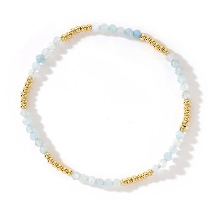 Bohemian Geometric Natural Stone Copper Bracelets In Bulk