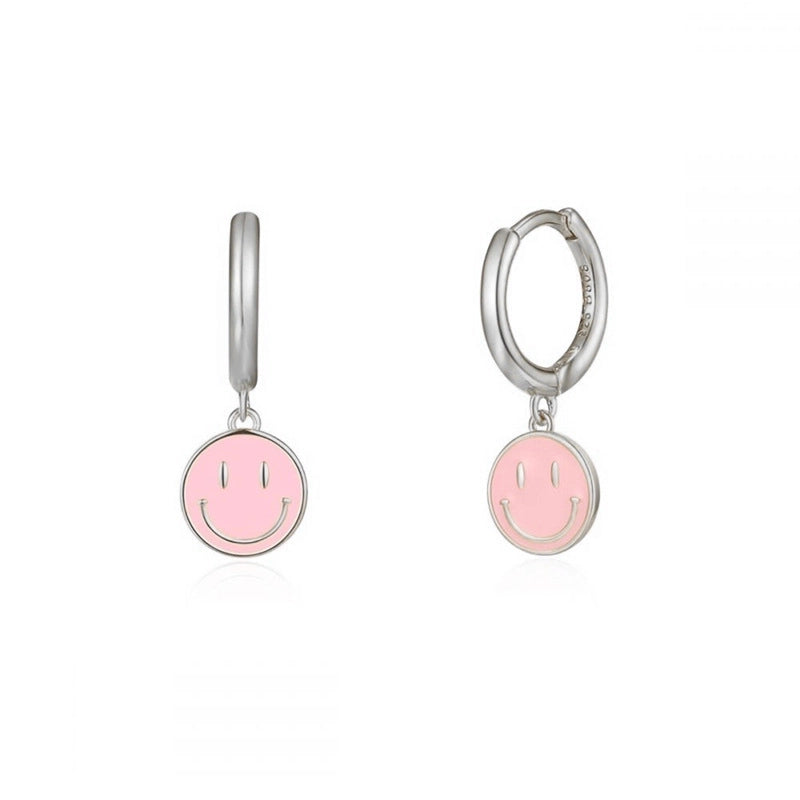 1 Pair Modern Style Classic Style Heart Shape Smile Face Copper Drop Earrings Ear Cuffs Earrings