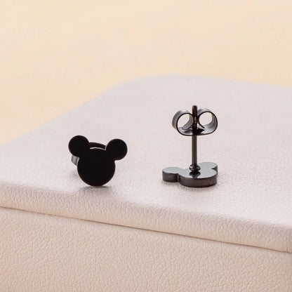 1 Pair Cute Cartoon Plating 304 Stainless Steel Ear Studs