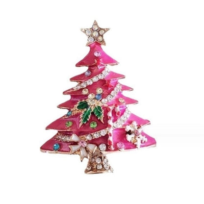 Vintage Style Pin Christmas Tree Alloy Unisex Brooches