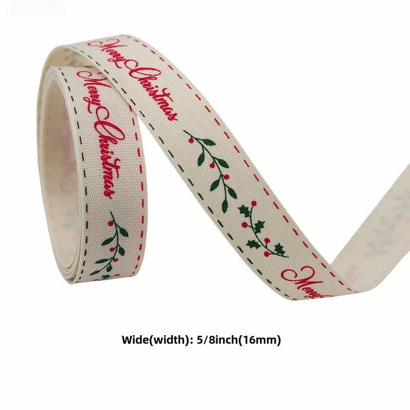 Christmas Ribbon Cake Baking Ribbon Christmas Gift Box Packaging Ribbon Ribbon Bow Christmas Ribbon