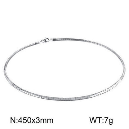 Casual Streetwear Geometric 304 Stainless Steel 18K Gold Plated Stainless Steel Necklaces