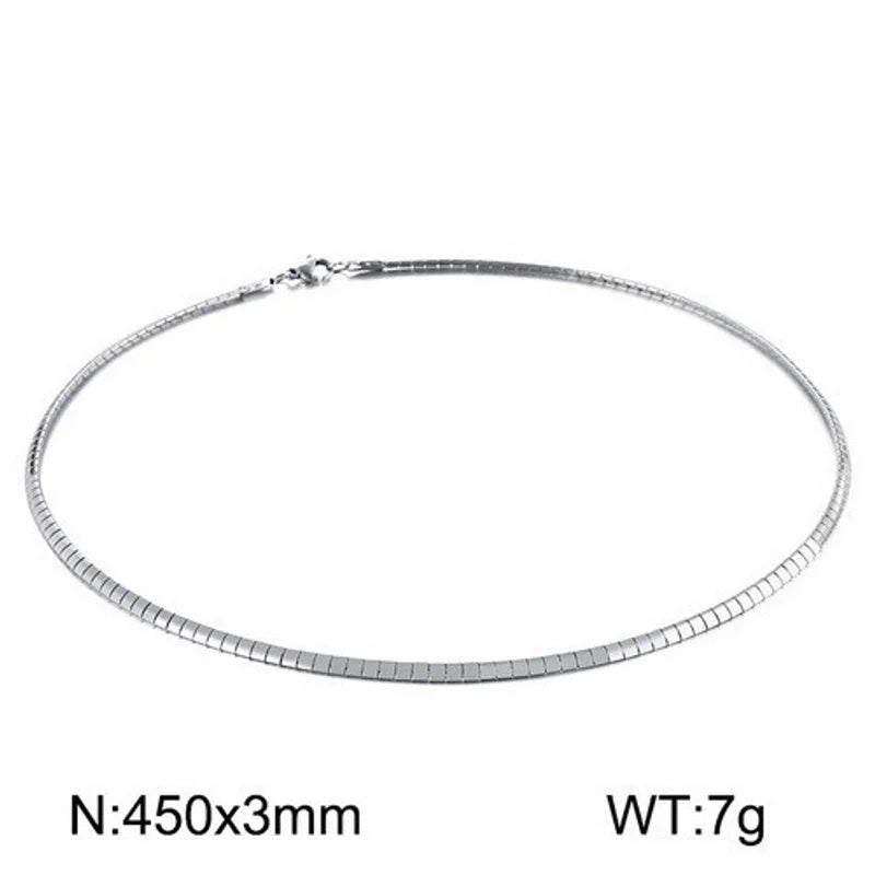 Casual Streetwear Geometric 304 Stainless Steel 18K Gold Plated Stainless Steel Necklaces