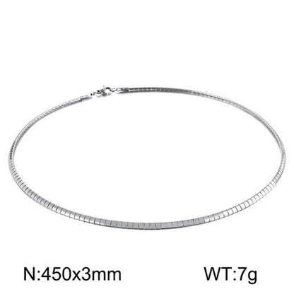 Casual Streetwear Geometric 304 Stainless Steel 18K Gold Plated Stainless Steel Necklaces