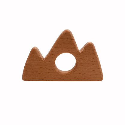 Baby Soothing Toys Beech Wood Animal Ornaments Molar Toys Baby Molar Stick Toys