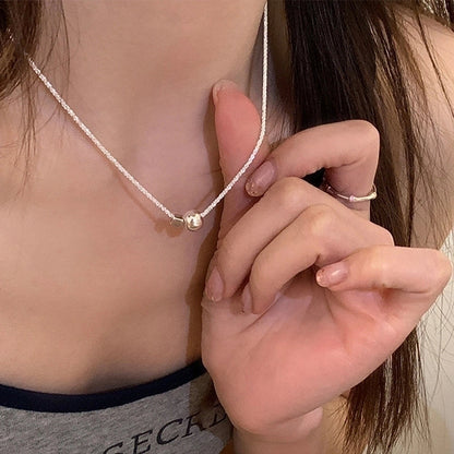 Minimalist Heart Shape Copper Plating Pendant Necklace