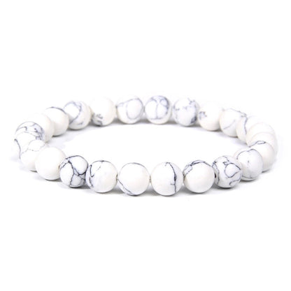 Minimalist Classic Style Round Natural Stone Bracelets In Bulk