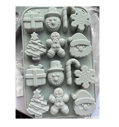 Christmas Cute Cartoon Silica Gel Kitchen Molds 1 Piece