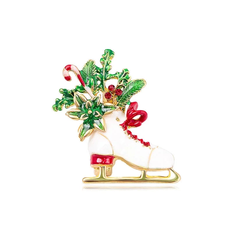 Cute Modern Style Pin Letter Bell Snowman Alloy Enamel Unisex Brooches
