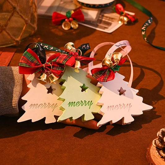 Christmas Sweet IG Style Christmas Tree Bell Gypsum Pendant Home Fragrance