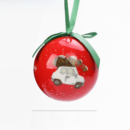 Christmas Ball Pendant Snowman Foam Ball Ornament Christmas Tree Hanging Ball Atmosphere Decoration Supplies
