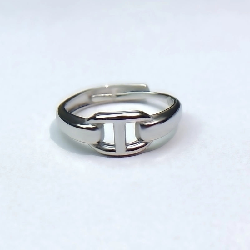 Minimalist Heart Shape Titanium Steel Open Rings