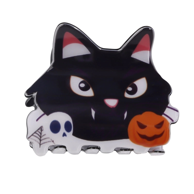Halloween Hip-Hop Funny Women's Cat Spider Skull PVC Hair Claws