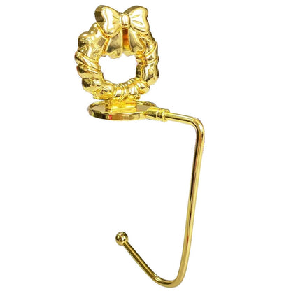 Christmas Fireplace Hook Metal Bag Hook Snowflake Christmas Stocking Hook In Stock