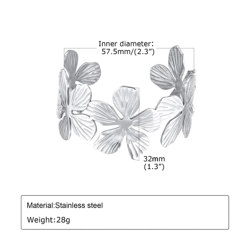 Classic Style Solid Color 304 Stainless Steel 18K Gold Plated Bangle In Bulk