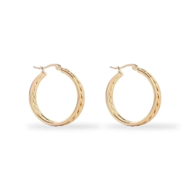 1 Pair Fashion Geometric Plating 201 Stainless Steel 18K Gold Plated Earrings