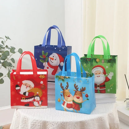 Birthday Gift Storage Bag Non-woven Christmas Handbag Foldable Gift Storage Shopping Bag Waterproof Bag