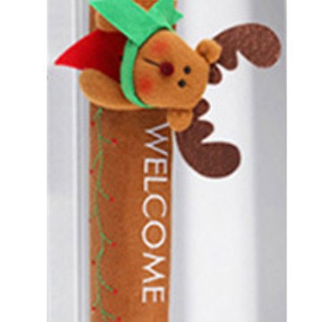 Hot-selling Christmas Small Gifts Velvet Christmas Doll Refrigerator Handle Decoration Christmas Home Supplies