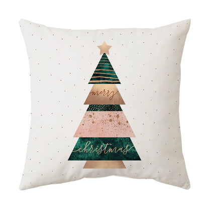 Classical Letter Short Plush Throw Pillow