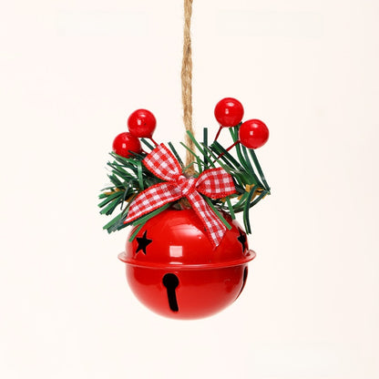 2 Pieces Christmas Iron Bell Ringable Pendant Christmas Tree Decoration Diy Accessories Props Window Christmas Outfit