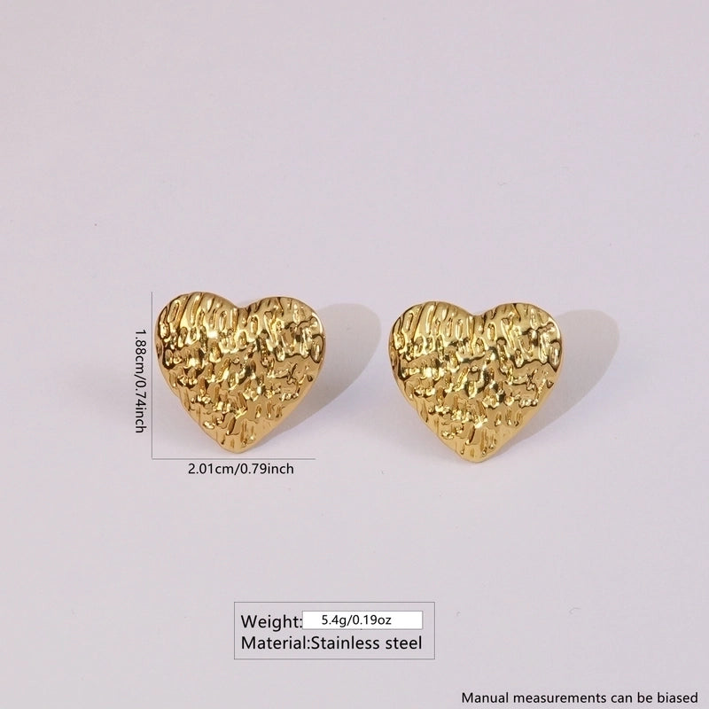 1 Pair Minimalist Triangle Plating 304 Stainless Steel Imitation Gold Stainless Steel Earrings