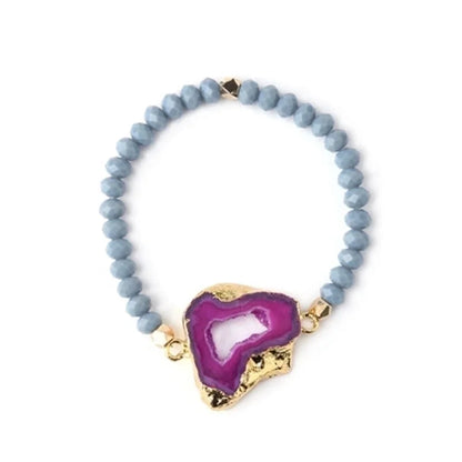 Fashion Geometric Agate Bracelets