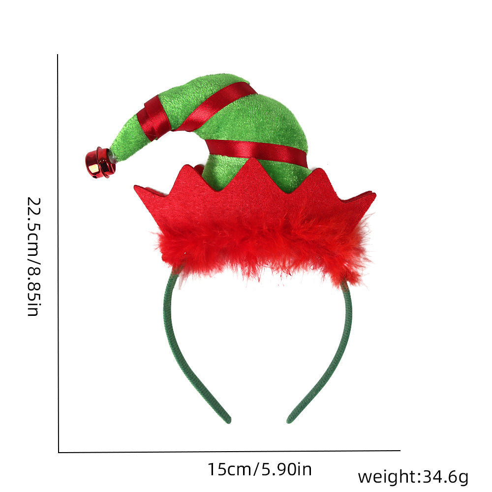 Christmas Cartoon Style Cute Exaggerated Christmas Hat Plastic Festival Street Headband