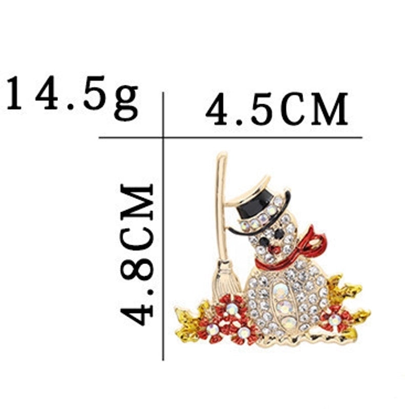 Cartoon Style Pin Flower Alloy Plating Artificial Gemstones Unisex Brooches