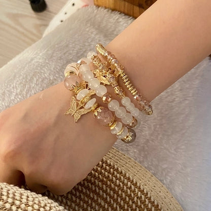 Bohemian Classic Style Butterfly 304 Stainless Steel Bracelets In Bulk