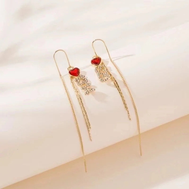 1 Pair Minimalist Geometric Plating Inlay Alloy Artificial Pearls Rhinestones Earrings