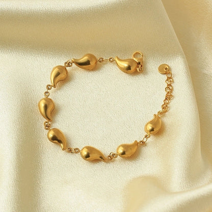 Casual Vacation Modern Style Pentagram Cross Oval 304 Stainless Steel 14K Gold Plated Bracelets In Bulk