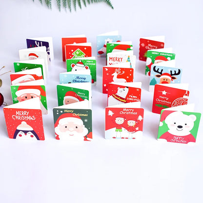 24pcs Christmas 3d Greeting Cards With Envelopes Cute Holiday Christmas Tree Hanging Cards
