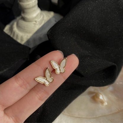 1 Pair Minimalist Round Inlay Alloy Pearl Zircon Drop Earrings