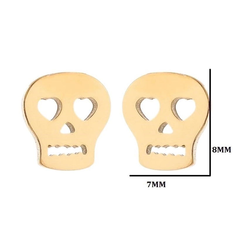 1 Pair Fashion Geometric Plating 304 Stainless Steel 18K Gold Plated Ear Studs