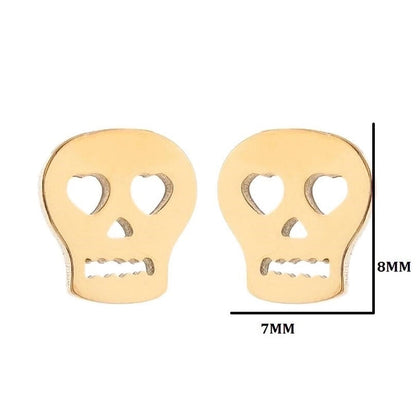 1 Pair Fashion Geometric Plating 304 Stainless Steel 18K Gold Plated Ear Studs