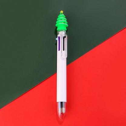 1 Piece Christmas Tree Santa Claus Learning Christmas Plastic Silica Gel Cute Ballpoint Pen