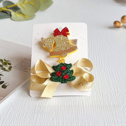 Christmas Cute Bow Knot Elk Cloth Party Party Accessories