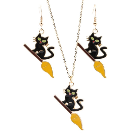 Fashion Cat Alloy Plating No Inlaid Halloween Women'S Couple Men'S Earrings