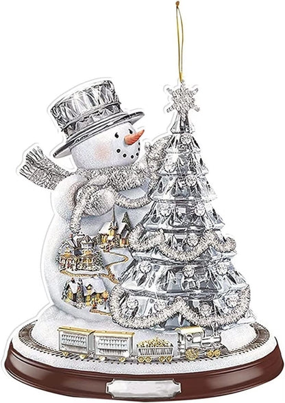 Christmas Cartoon Style Snowman Arylic Daily Festival Hanging Ornaments