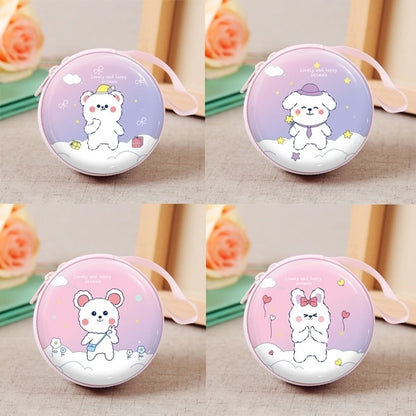 3 Pieces Women'S Cartoon Tinplate Zipper Coin Purses