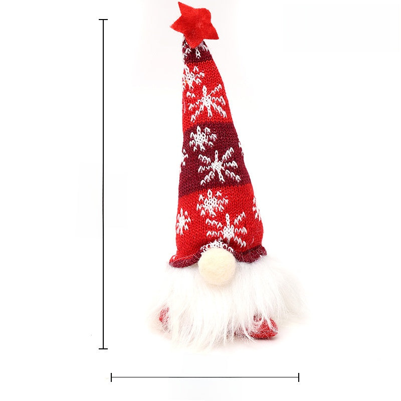 Christmas Glowing Doll Small Knitted Hat Faceless Doll With Light Gnome Decoration Ornament