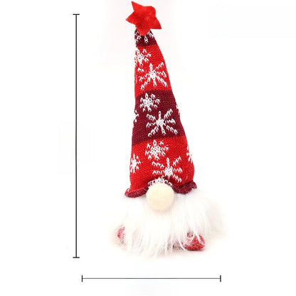 Christmas Glowing Doll Small Knitted Hat Faceless Doll With Light Gnome Decoration Ornament