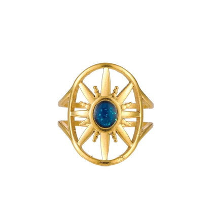 Elegant Minimalist Geometric 304 Stainless Steel Enamel Stainless Steel Rings