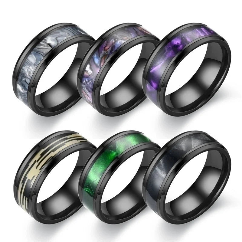 Fashion New Colorful Stainless Steel Ring