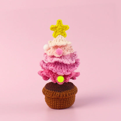 Christmas Pastoral Christmas Tree Plastic Yarn Party Ornaments