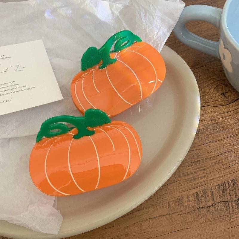 Halloween Minimalist Classic Style Women's Pumpkin Acetic Acid Sheets Hair Claws