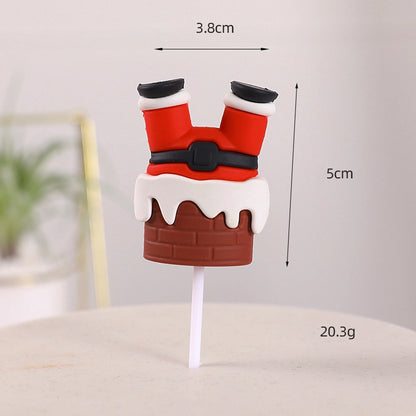 Christmas Santa Claus Soft Glue Party Cake Decorating Supplies