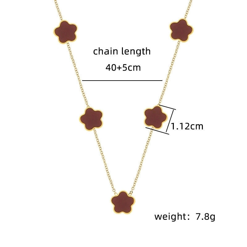 Copper 18K Gold Plated Plating Inlay Double Ring Letter Zircon Necklace